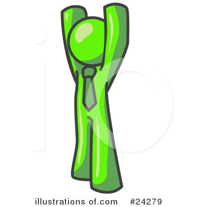 Royalty-Free (RF) Lime Green Collection Clipart Illustration by Leo Blanchette - Stock Sample #24279