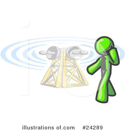 Communications Tower Clipart #24289 by Leo Blanchette