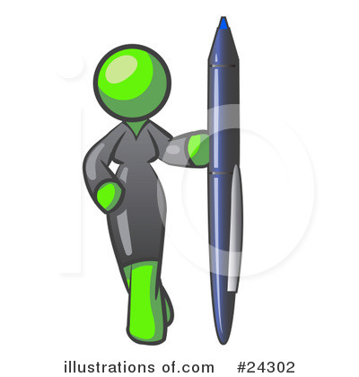 Royalty-Free (RF) Lime Green Collection Clipart Illustration by Leo Blanchette - Stock Sample #24302