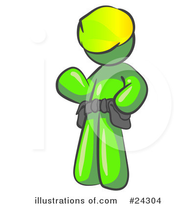 Royalty-Free (RF) Lime Green Collection Clipart Illustration by Leo Blanchette - Stock Sample #24304