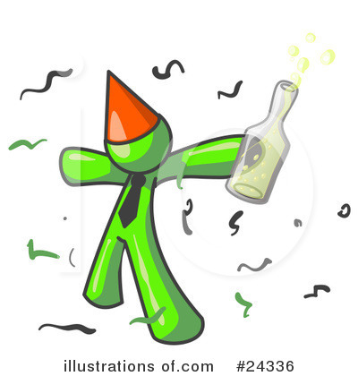 Royalty-Free (RF) Lime Green Collection Clipart Illustration by Leo Blanchette - Stock Sample #24336