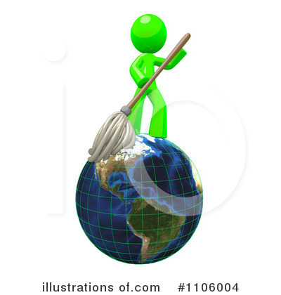 Royalty-Free (RF) Lime Green Man Clipart Illustration by Leo Blanchette - Stock Sample #1106004