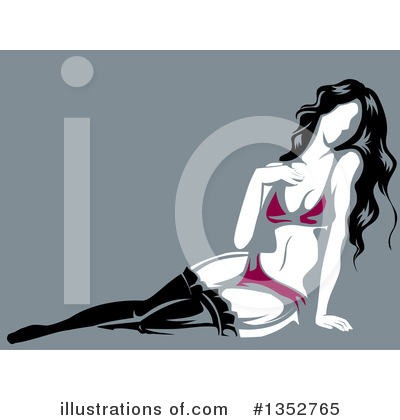 Royalty-Free (RF) Lingerie Clipart Illustration by BNP Design Studio - Stock Sample #1352765