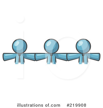 Royalty-Free (RF) Linking Clipart Illustration by Leo Blanchette - Stock Sample #219908