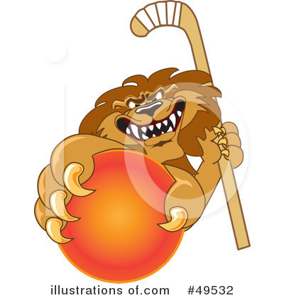Lion Character Clipart #49532 by Mascot Junction