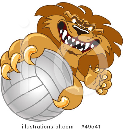 Lion School Mascot Clipart #49541 by Mascot Junction