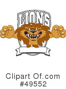 Lion Character Clipart #49552 by Mascot Junction