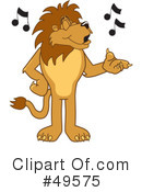 Lion Character Clipart #49575 by Mascot Junction