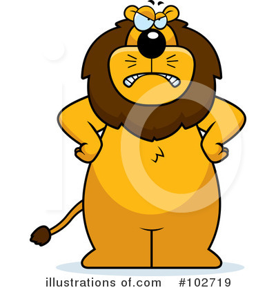 Royalty-Free (RF) Lion Clipart Illustration by Cory Thoman - Stock Sample #102719