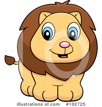 Royalty-Free (RF) Lion Clipart Illustration by Cory Thoman - Stock Sample #102725
