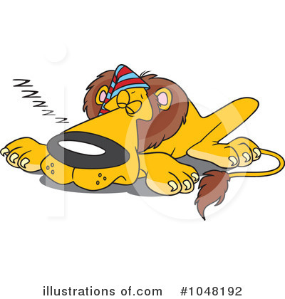 Royalty-Free (RF) Lion Clipart Illustration by toonaday - Stock Sample #1048192