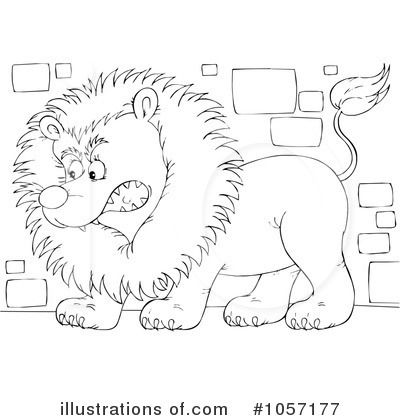 Royalty-Free (RF) Lion Clipart Illustration by Alex Bannykh - Stock Sample #1057177
