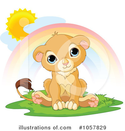 Royalty-Free (RF) Lion Clipart Illustration by Pushkin - Stock Sample #1057829