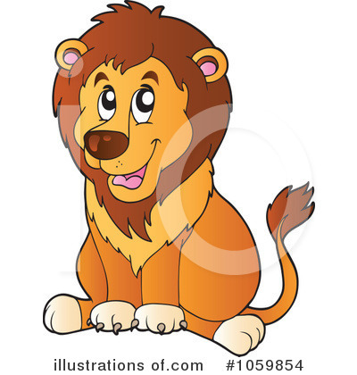 Royalty-Free (RF) Lion Clipart Illustration by visekart - Stock Sample #1059854