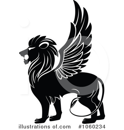 Winged Lion Clipart #1060234 by Vector Tradition SM