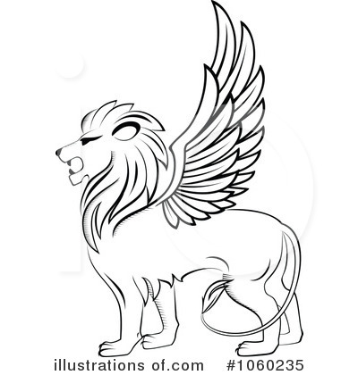 Winged Lion Clipart #1060235 by Vector Tradition SM