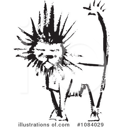 Royalty-Free (RF) Lion Clipart Illustration by xunantunich - Stock Sample #1084029