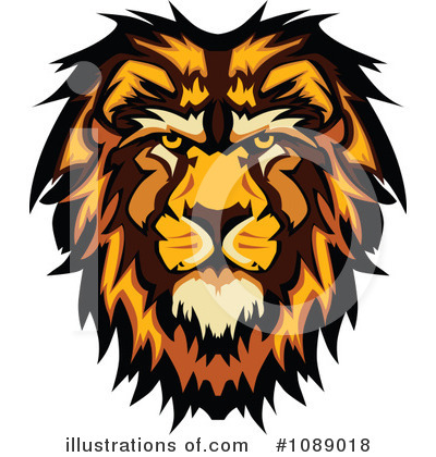 Royalty-Free (RF) Lion Clipart Illustration by Chromaco - Stock Sample #1089018