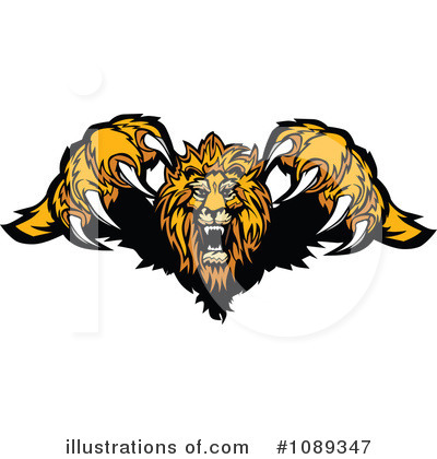 Royalty-Free (RF) Lion Clipart Illustration by Chromaco - Stock Sample #1089347