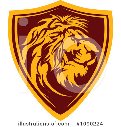 Royalty-Free (RF) Lion Clipart Illustration by Chromaco - Stock Sample #1090224
