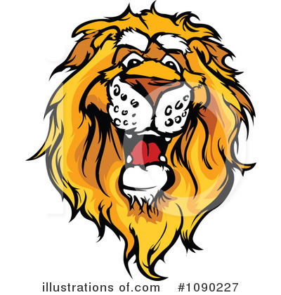 Royalty-Free (RF) Lion Clipart Illustration by Chromaco - Stock Sample #1090227
