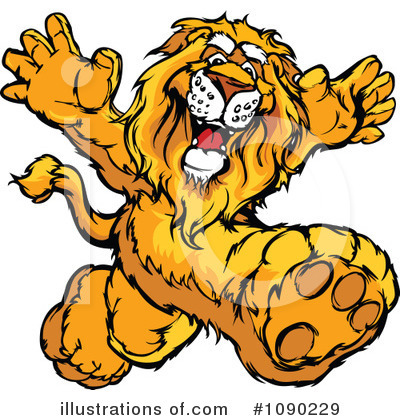 Royalty-Free (RF) Lion Clipart Illustration by Chromaco - Stock Sample #1090229