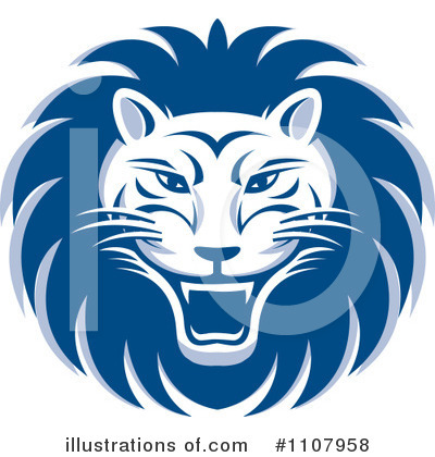 Royalty-Free (RF) Lion Clipart Illustration by Lal Perera - Stock Sample #1107958