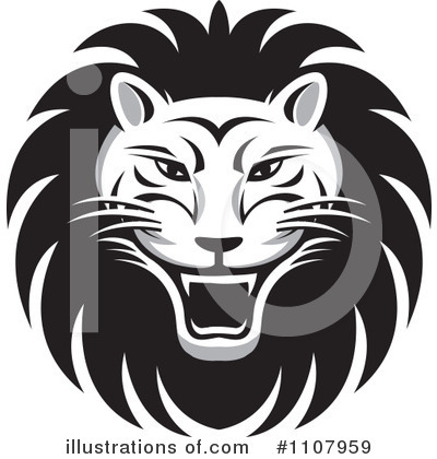 Royalty-Free (RF) Lion Clipart Illustration by Lal Perera - Stock Sample #1107959