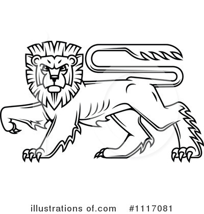 Royalty-Free (RF) Lion Clipart Illustration by Vector Tradition SM - Stock Sample #1117081