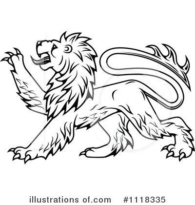 Royalty-Free (RF) Lion Clipart Illustration by Vector Tradition SM - Stock Sample #1118335