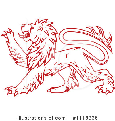Royalty-Free (RF) Lion Clipart Illustration by Vector Tradition SM - Stock Sample #1118336