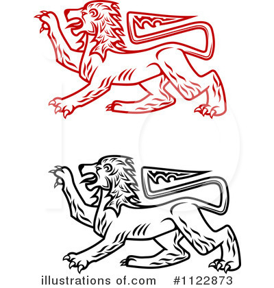 Royalty-Free (RF) Lion Clipart Illustration by Vector Tradition SM - Stock Sample #1122873