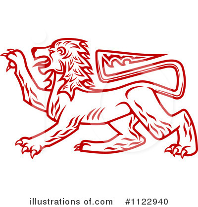 Royalty-Free (RF) Lion Clipart Illustration by Vector Tradition SM - Stock Sample #1122940