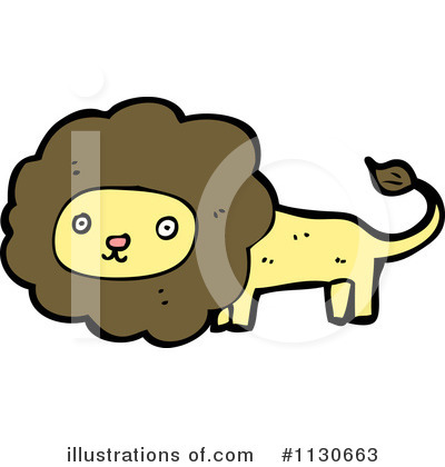 Royalty-Free (RF) Lion Clipart Illustration by lineartestpilot - Stock Sample #1130663