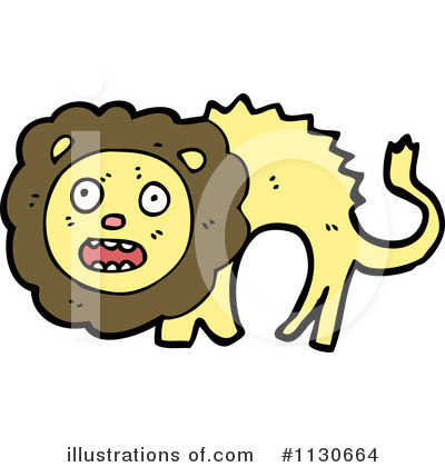 Royalty-Free (RF) Lion Clipart Illustration by lineartestpilot - Stock Sample #1130664
