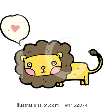 Royalty-Free (RF) Lion Clipart Illustration by lineartestpilot - Stock Sample #1152874