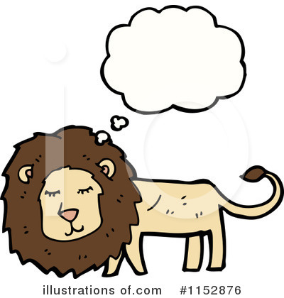 Royalty-Free (RF) Lion Clipart Illustration by lineartestpilot - Stock Sample #1152876
