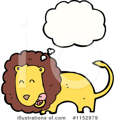Royalty-Free (RF) Lion Clipart Illustration by lineartestpilot - Stock Sample #1152879
