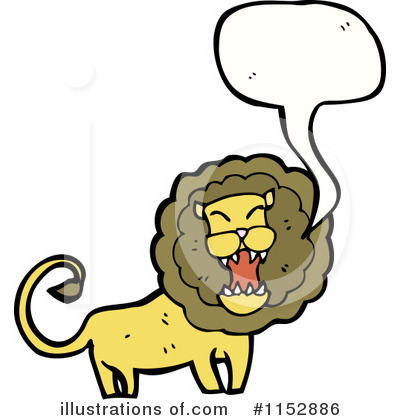 Royalty-Free (RF) Lion Clipart Illustration by lineartestpilot - Stock Sample #1152886