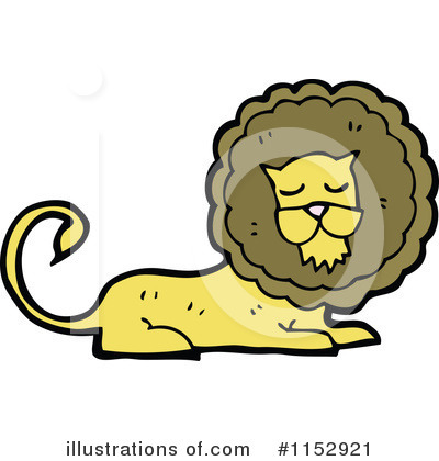 Royalty-Free (RF) Lion Clipart Illustration by lineartestpilot - Stock Sample #1152921