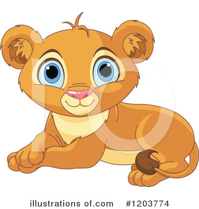 Royalty-Free (RF) Lion Clipart Illustration by Pushkin - Stock Sample #1203774
