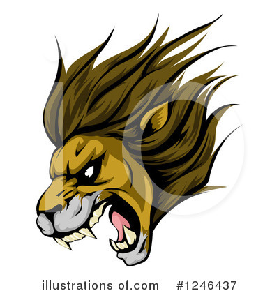 Lion Clipart #1246437 by AtStockIllustration