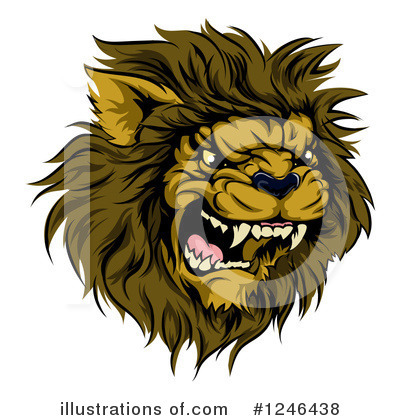Lion Clipart #1246438 by AtStockIllustration