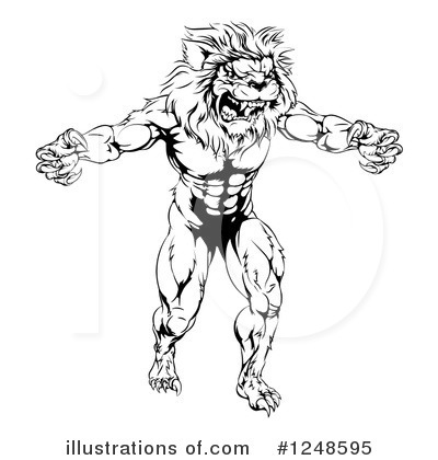 Royalty-Free (RF) Lion Clipart Illustration by AtStockIllustration - Stock Sample #1248595