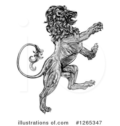 Royalty-Free (RF) Lion Clipart Illustration by AtStockIllustration - Stock Sample #1265347