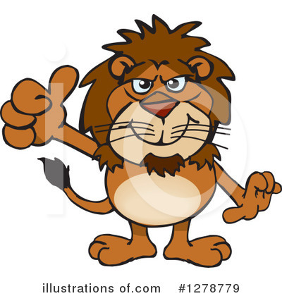 Royalty-Free (RF) Lion Clipart Illustration by Dennis Holmes Designs - Stock Sample #1278779