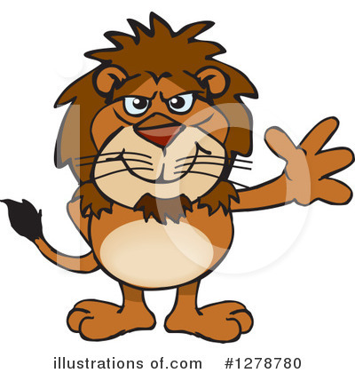 Royalty-Free (RF) Lion Clipart Illustration by Dennis Holmes Designs - Stock Sample #1278780