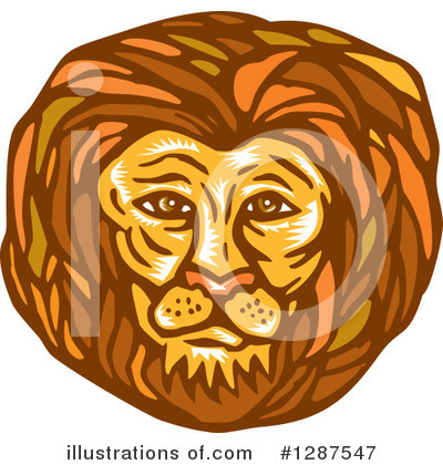 Male Lion Clipart #1287547 by patrimonio