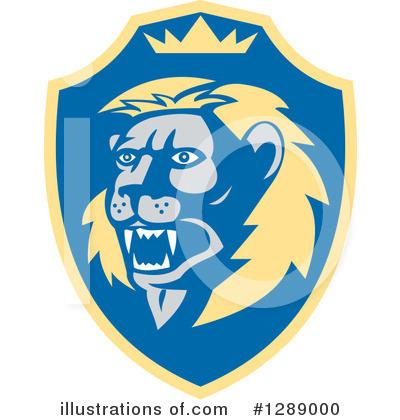 Royalty-Free (RF) Lion Clipart Illustration by patrimonio - Stock Sample #1289000