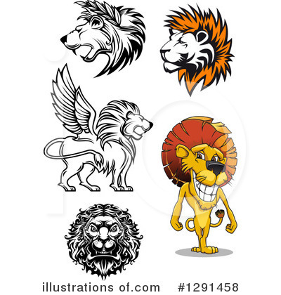 Winged Lion Clipart #1291458 by Vector Tradition SM